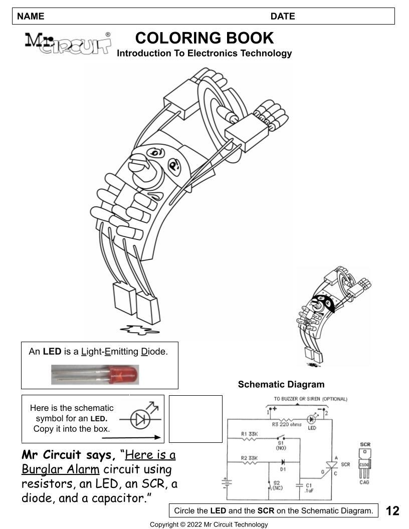 P#01 Teach STEM Technology Electronics – Grades 2, 3, 4 Elem School – Mr Circuit
