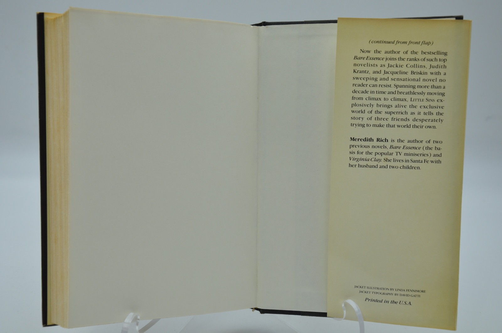 Little Sins – Meredith Rich (Hardcover, 1985, BCE)