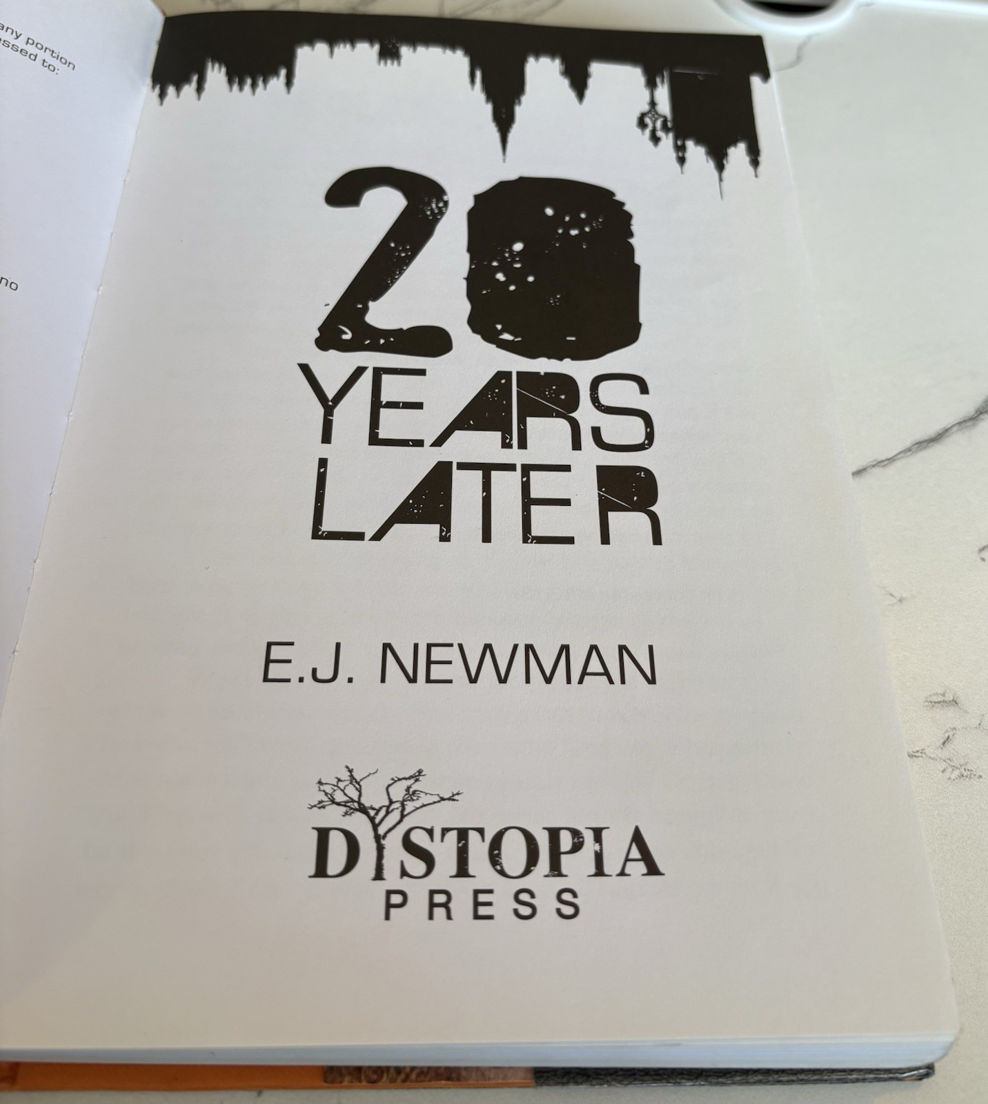 20 YEARS LATER by Emma Newman Hardcover Ex Library Book First Edition & Printing