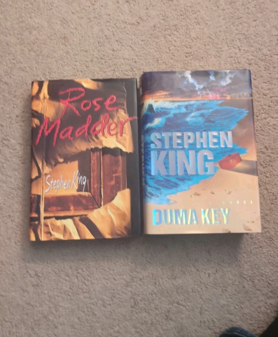 Stephen King Rose Madder And Duma Key Hard Cover. Very Good Condition