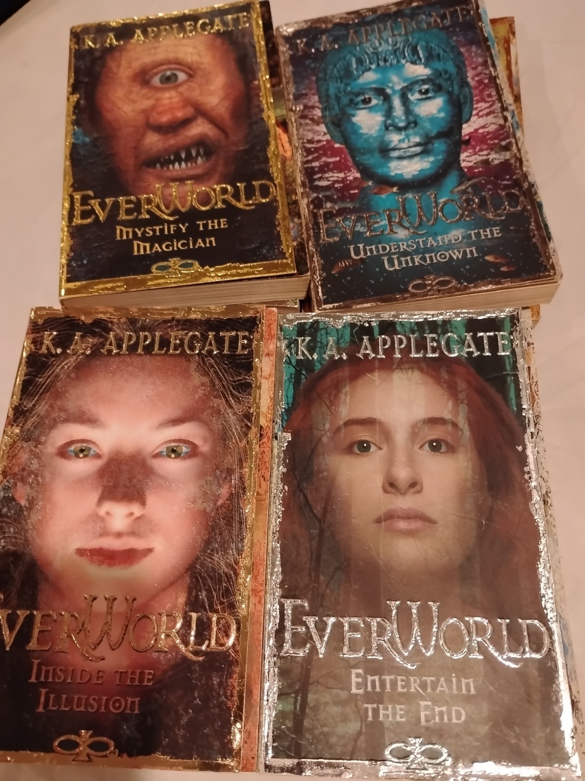 EverWorld Complete Series Book Set 1-12 K.A. Applegate Vintage Scholastic