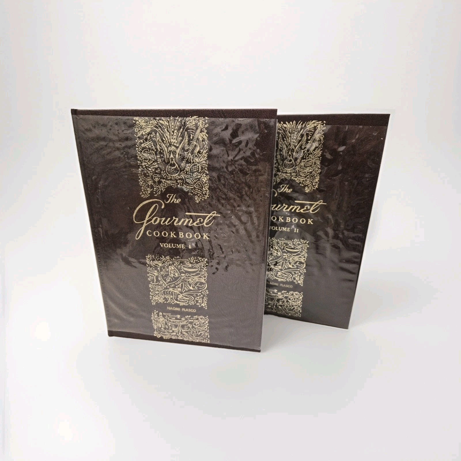 The Gourmet Cookbook Volume 1 & 2 Hardcover Vintage Set Revised Clean