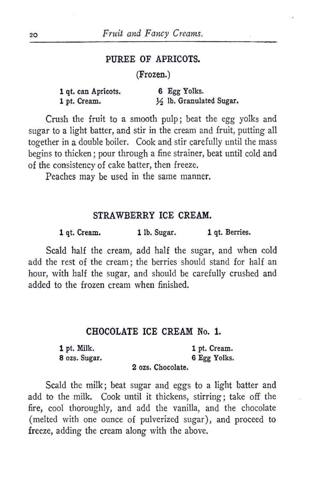 Homemade Ice Cream And Candy Cook Book “1908” 108 Pages