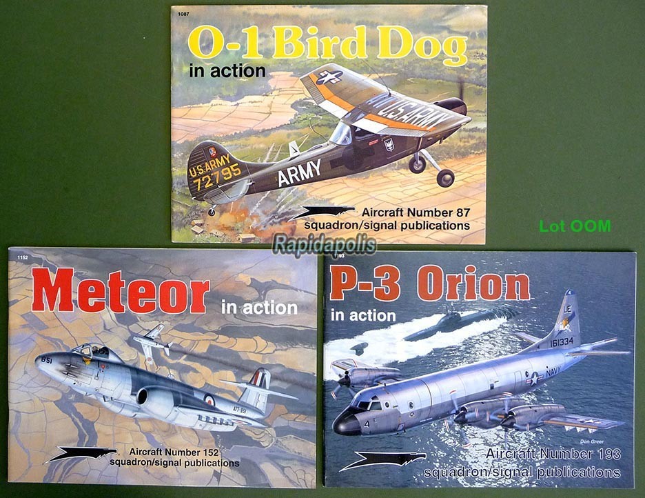 Squadron/Signal Lot of 3 Aircraft in Action Books No. 87 152 193 ~ 150 pages