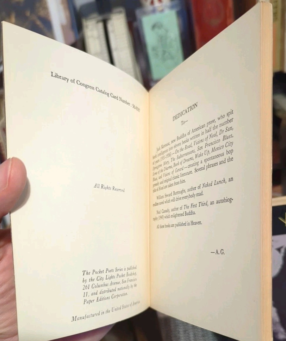 Allen Ginsberg Lot Howl 4th Printing & Evergreen Review #10 Notes Recording Howl