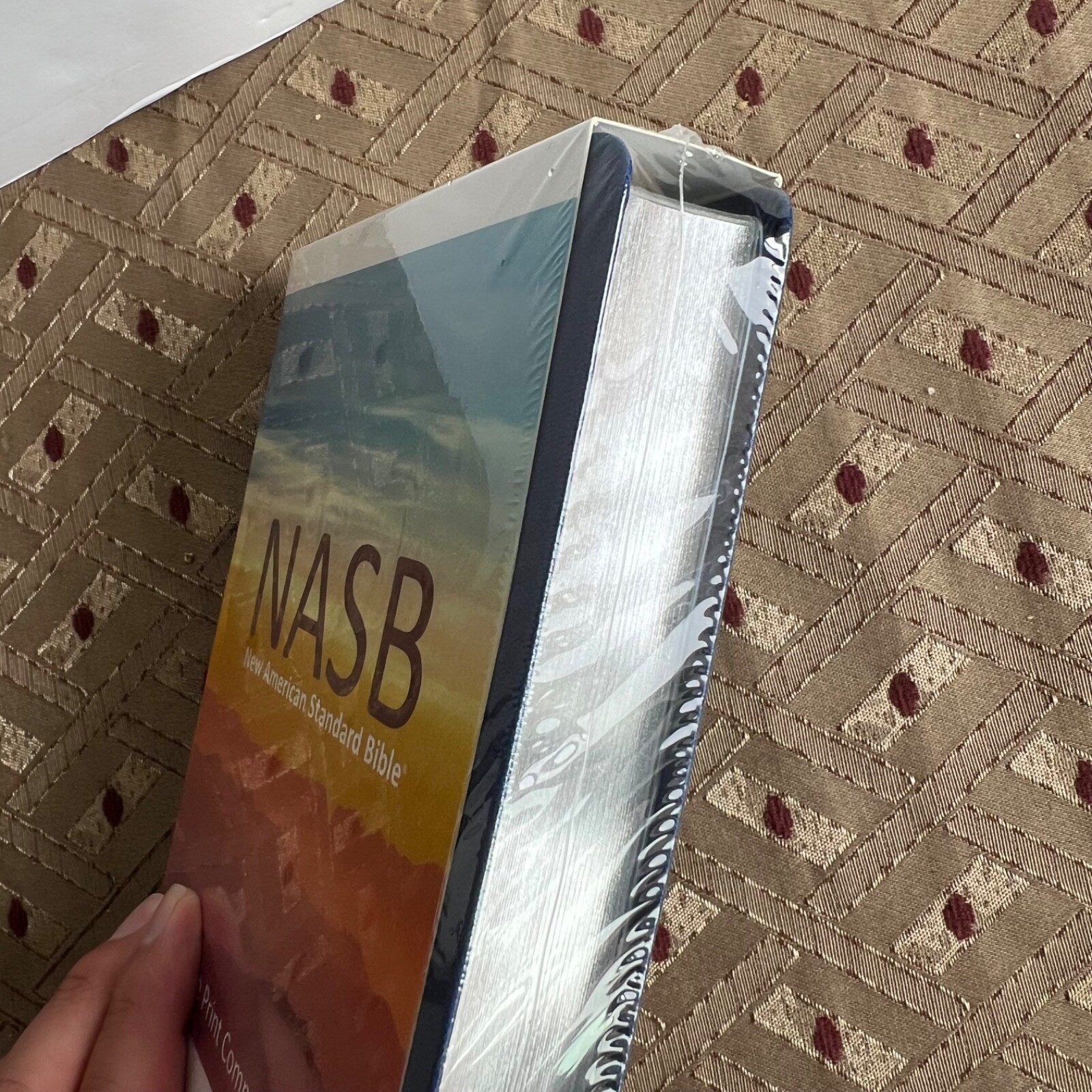 NASB Bible Large Print Compact Soft Cover Blue – NEW