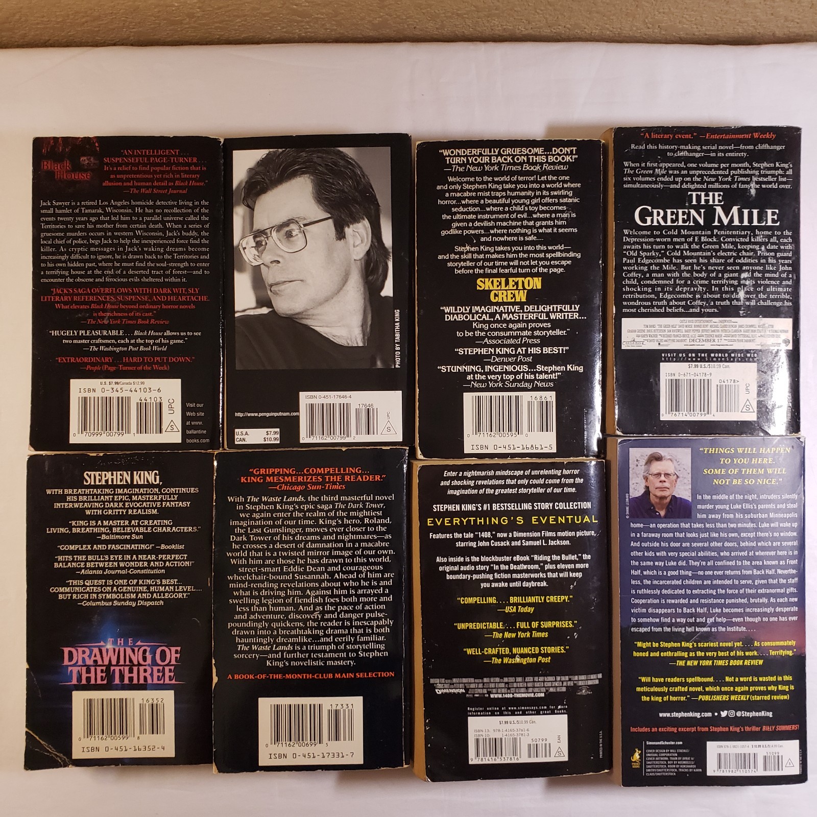 Stephen King Books. Skeleton Crew. Drawing Of The Three. The Waste Lands. 1408 +