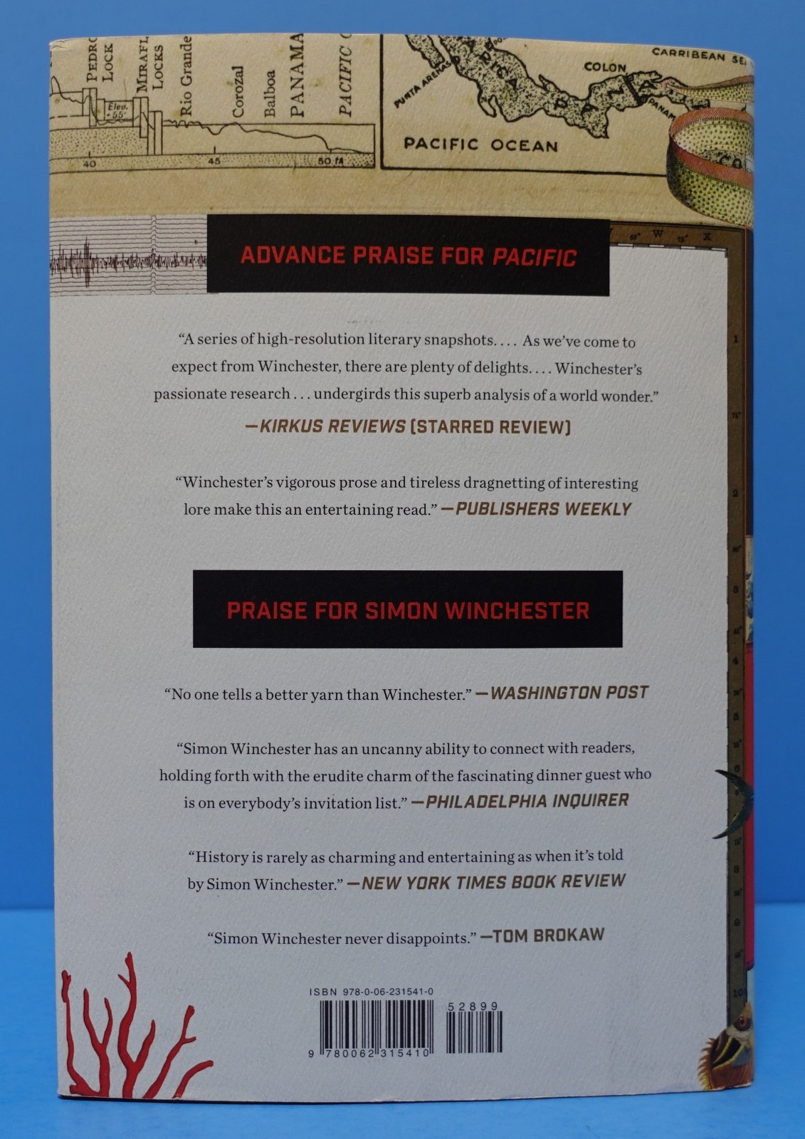 PACIFIC BY SIMON WINCHESTER, SIGNED ON THE TITLE PAGE
