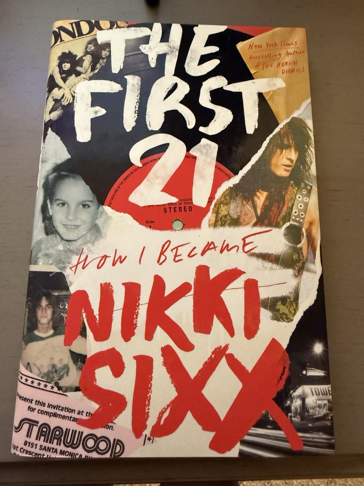 Nikki Sixx The First 21 Hand Signed Auto Book 1st Edition Motley Crue Bassist