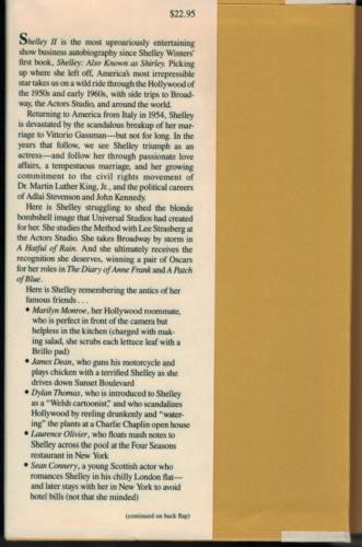 Shelley II – The Middle of My Century ; Hollywood Memoir by Shelley Winters – HC