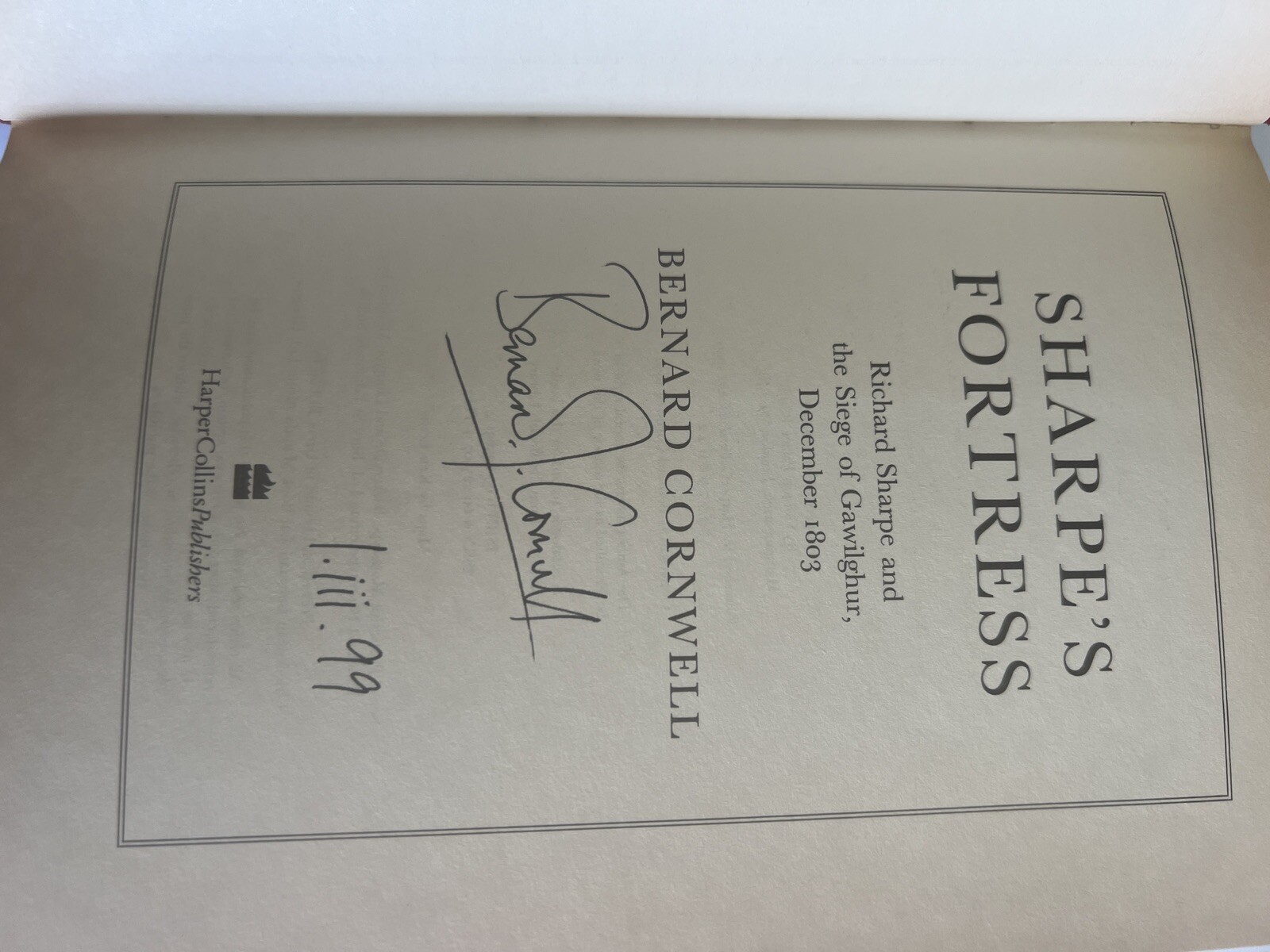 Sharpe’s Fortress: The Siege of Gawilghur, Dece… by Cornwell, Bernard Hardback