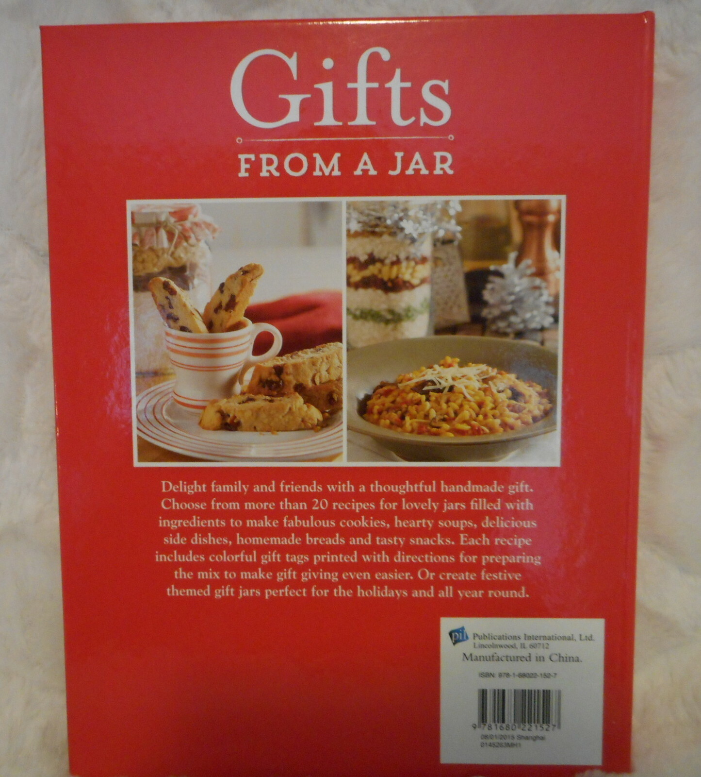 2015 GIFTS FROM A JAR FESTIVE FUN JARS FOR HOLIDAY GIFTS HARDCOVER COOK BOOK NEW