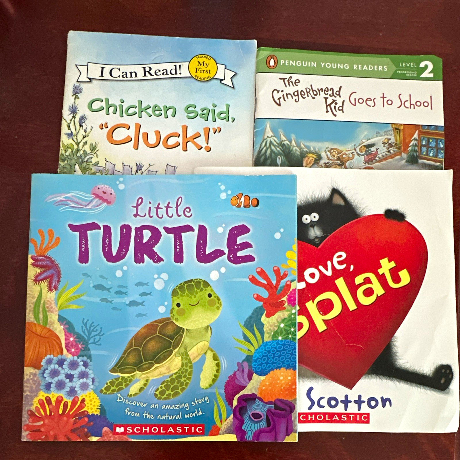 Scholastic 4 Kids Picture Books Lot Ages 4-8 Paperback Illustrated School