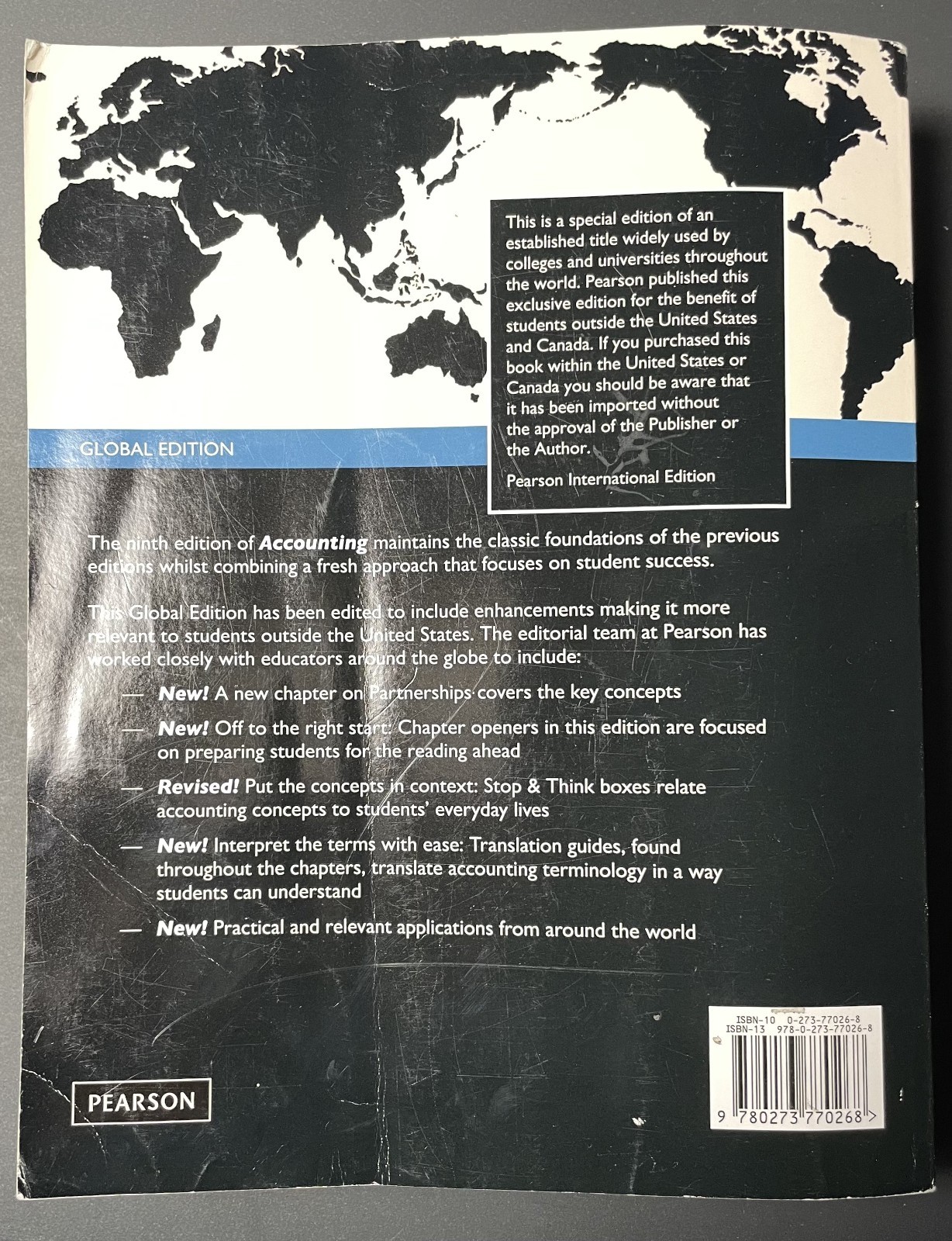 Accounting: Global Edition by Charles T. Horngren