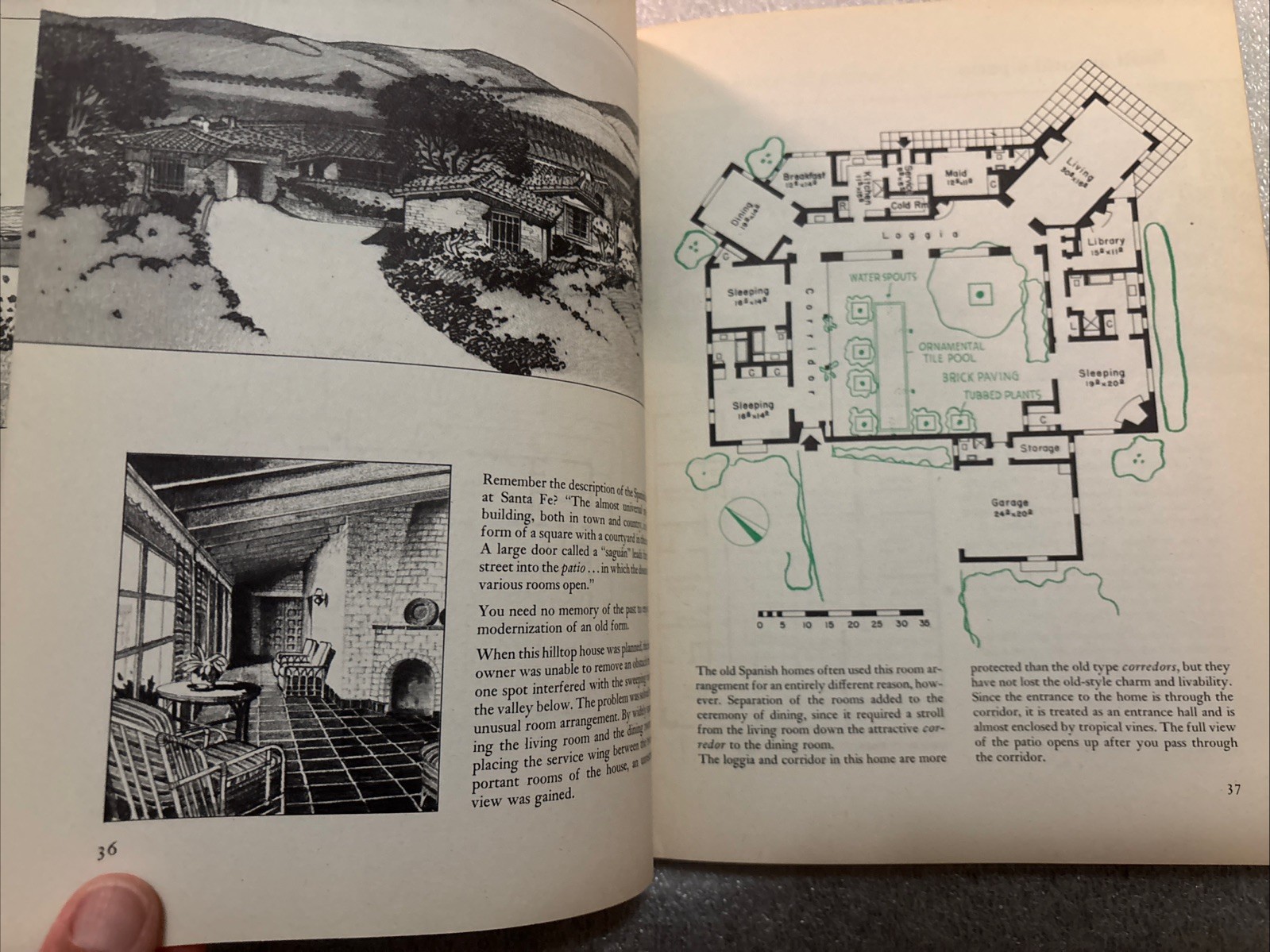Western Ranch Houses by Sunset Magazine & Cliff May / 1955 5th Printing HC Book