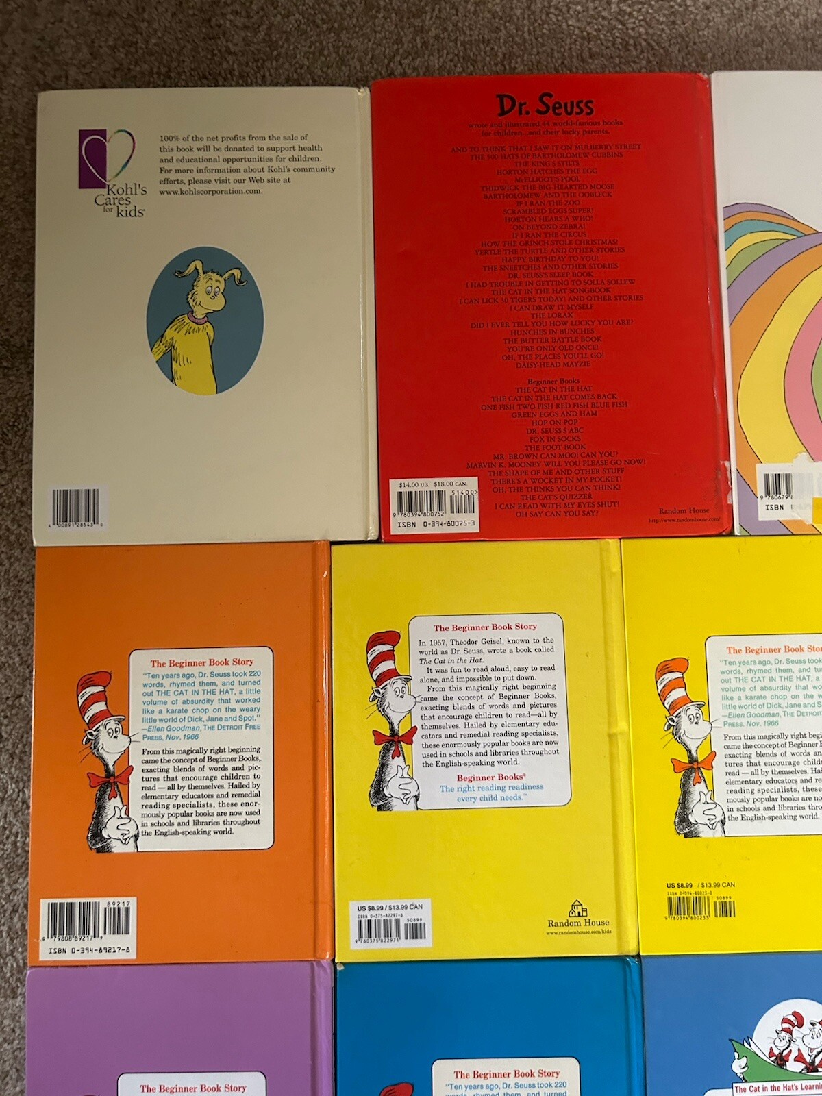 Lot of 21 DR SUESS Beginner Bright & Early Books, Berenstains Cat In The Hat