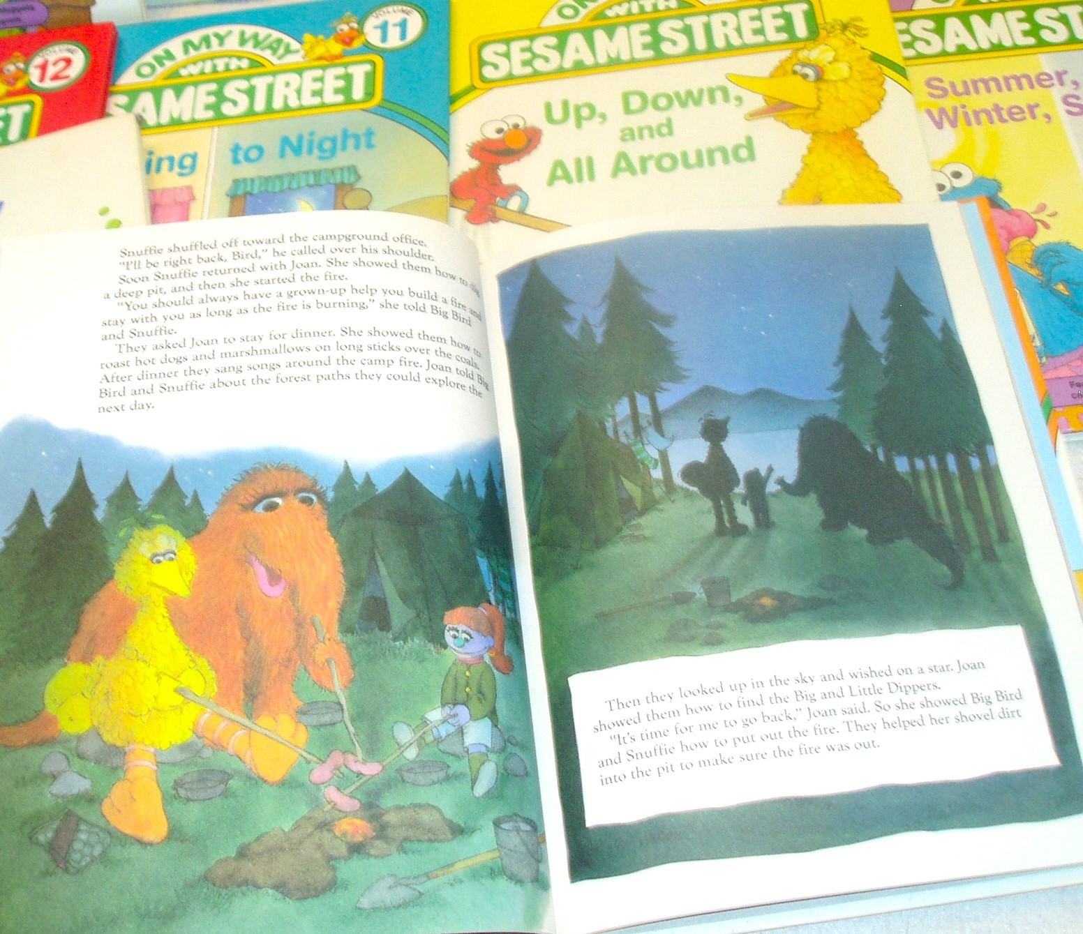 ON MY WAY WITH SESAME STREET Set of 9 HARDCOVER BOOKS By CTW FUNK & WAGNALLS