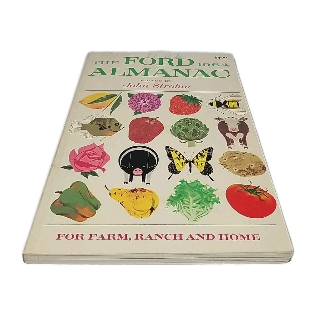 Vintage 1964 THE FORD ALMANAC For Farm Ranch And Home Golden Press