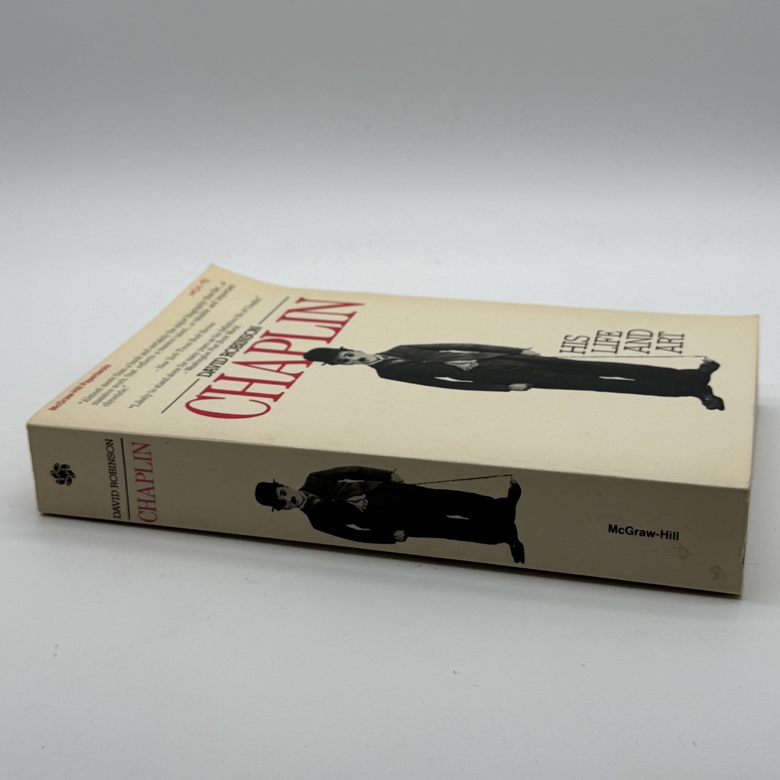 Chaplin: His Life and Art By David Robinson PB 1985 McGraw Hill 1st Ed