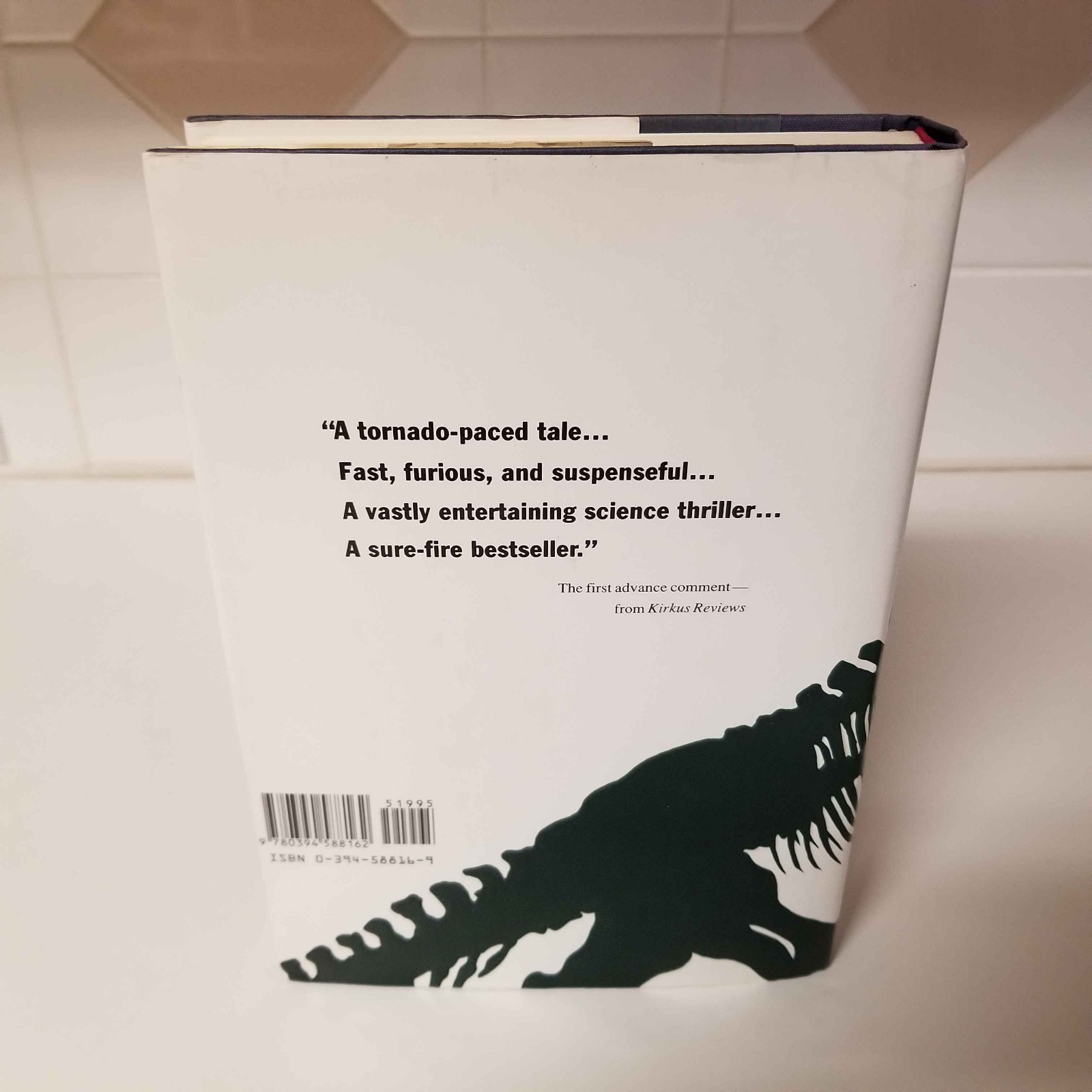 Jurassic Park by Michael Crichton First Trade Edition First Printing 1990 HCDJ