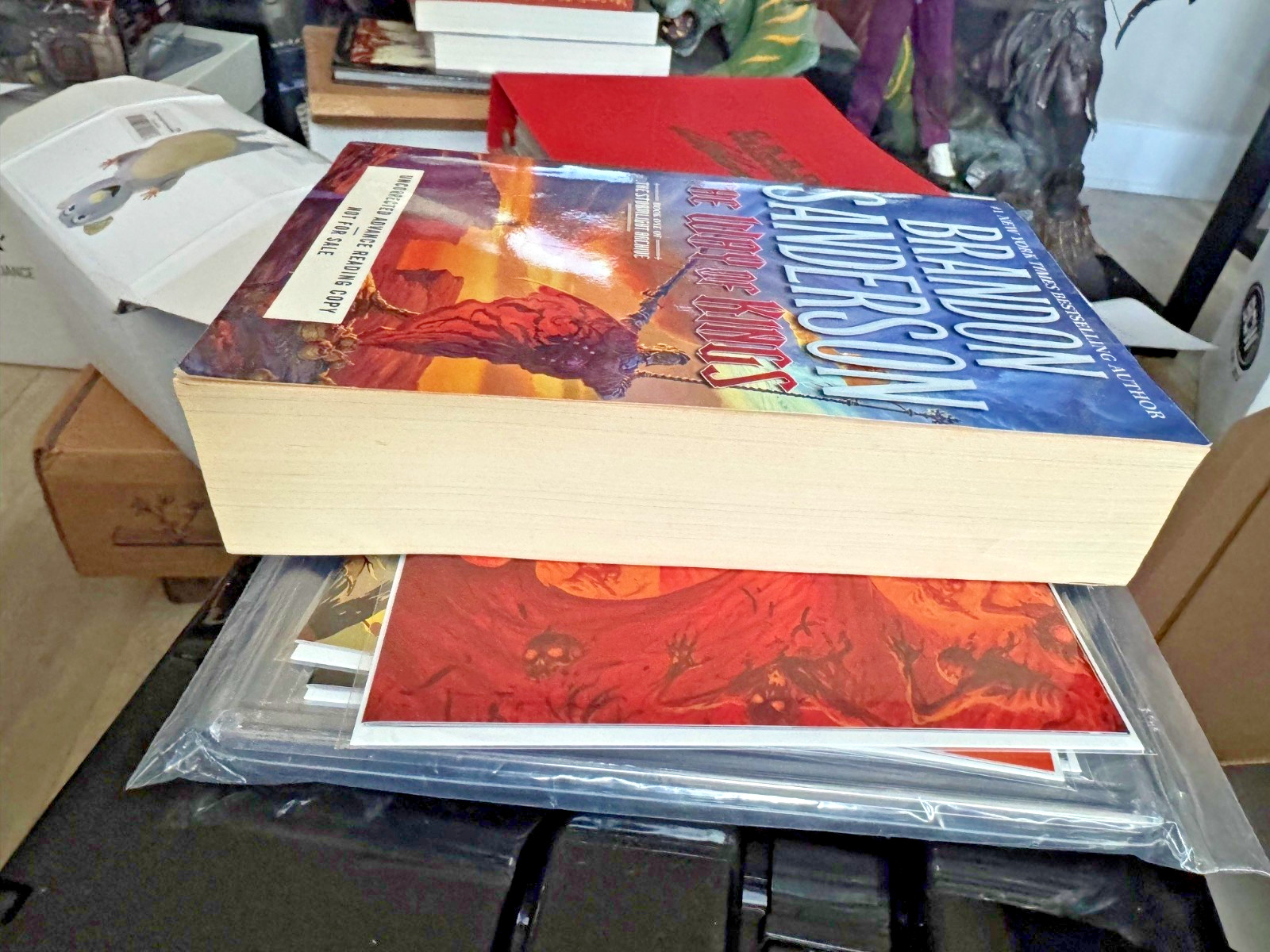 THE WAY OF KINGS ARC BY BRANDON SANDERSON, ADVANCED READER COPY, FANTASY, TOR