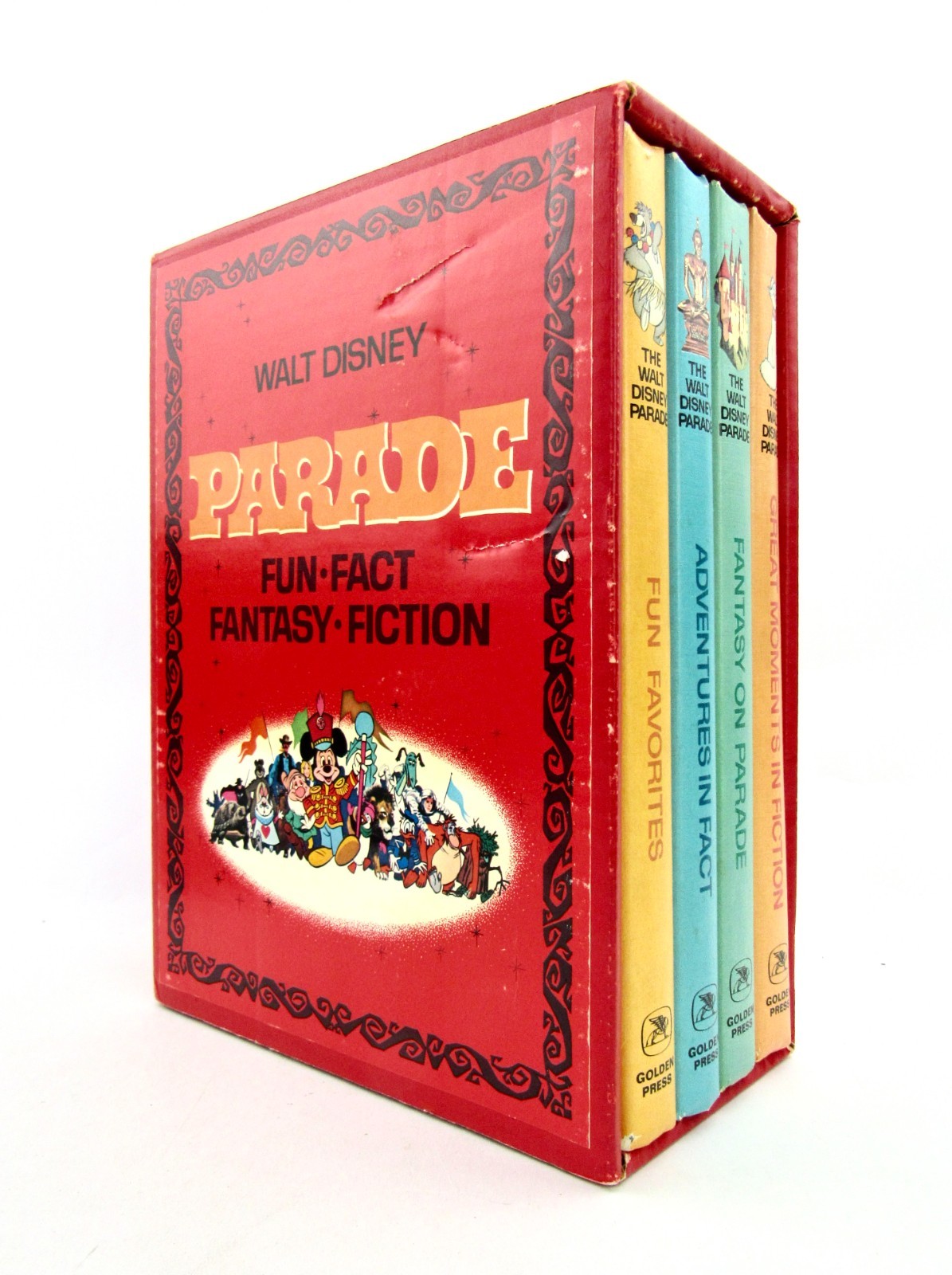 Walt Disney PARADE Box Set 1969 Golden Press Fiction Fantasy Adventures Fun HB