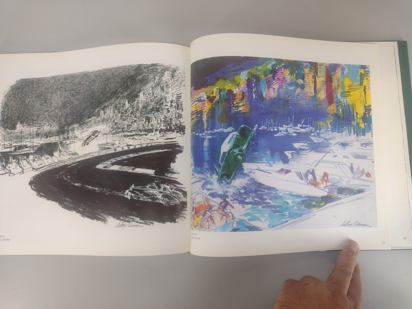 MONTE CARLO CHASE Autographed Signed LeRoy Neiman Hard Cover Book First Edition