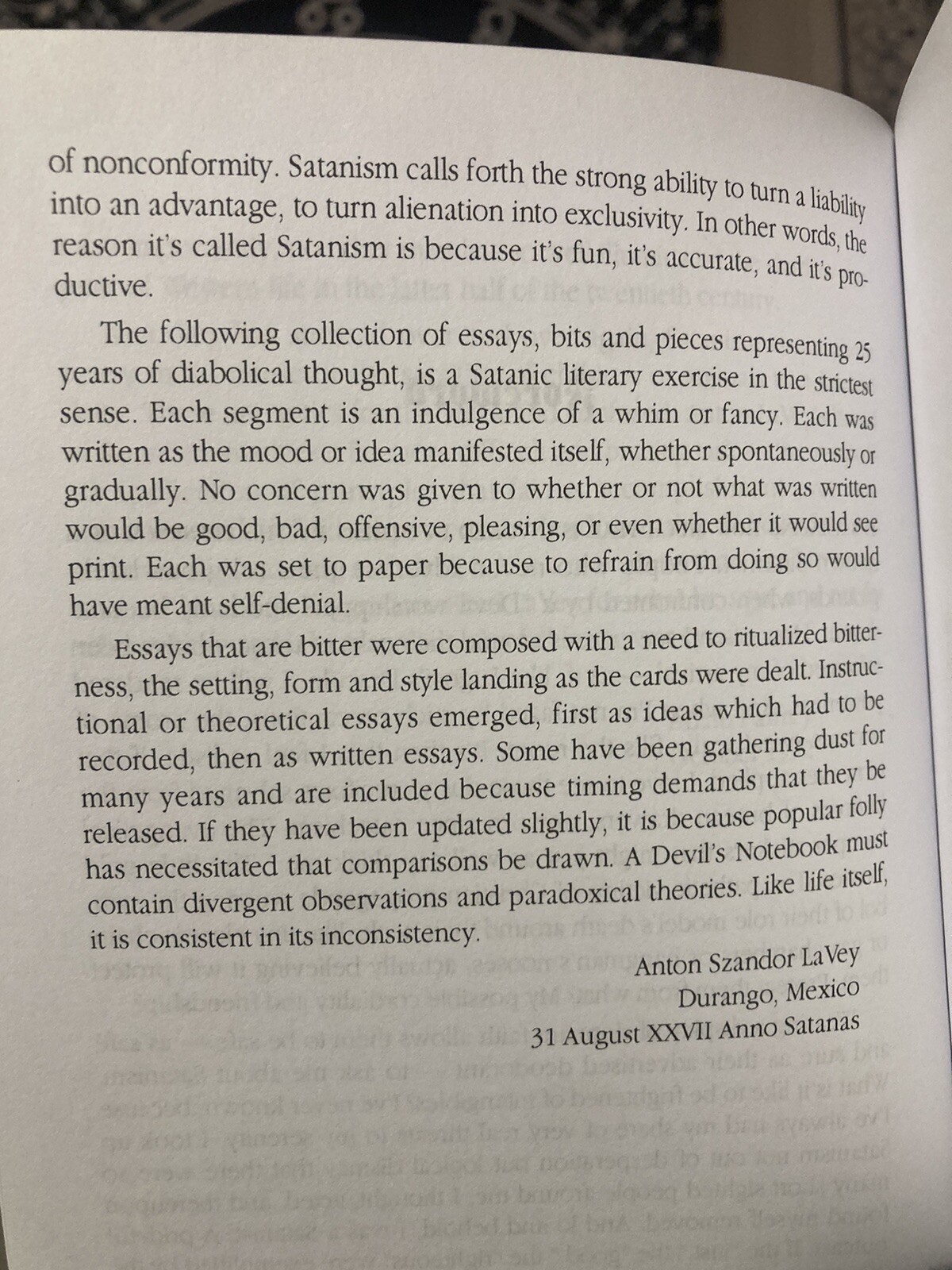 The Devil’s Notebook By Anton Szandor LaVey Satanism And Witchcraft