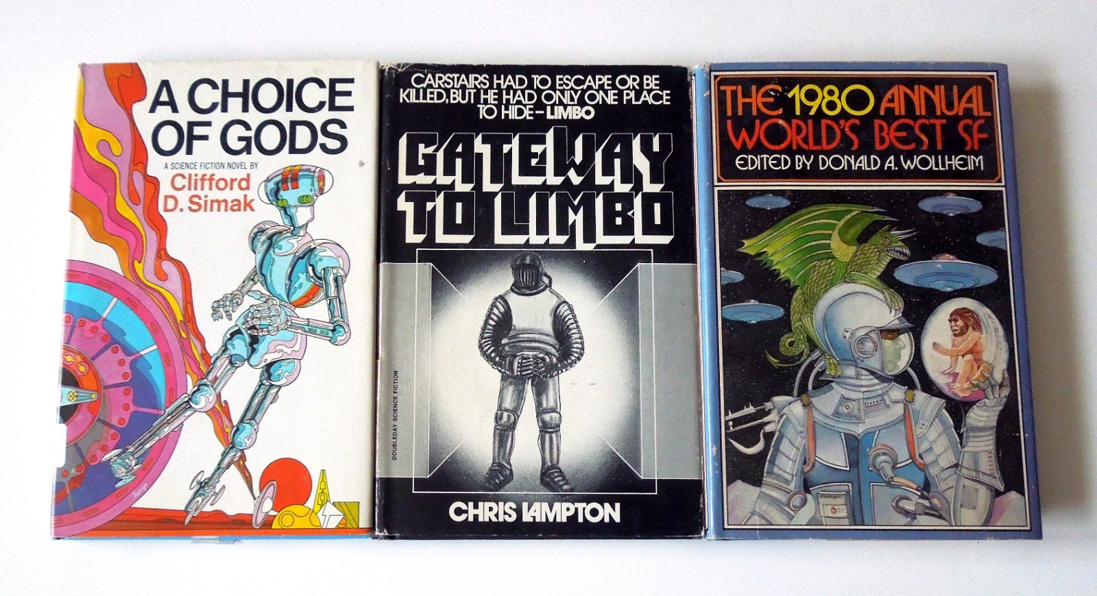 Lot of 34 Sci-fi/Fantasy Hardcover Books: Wolfe, Norton, Bradbury & others!