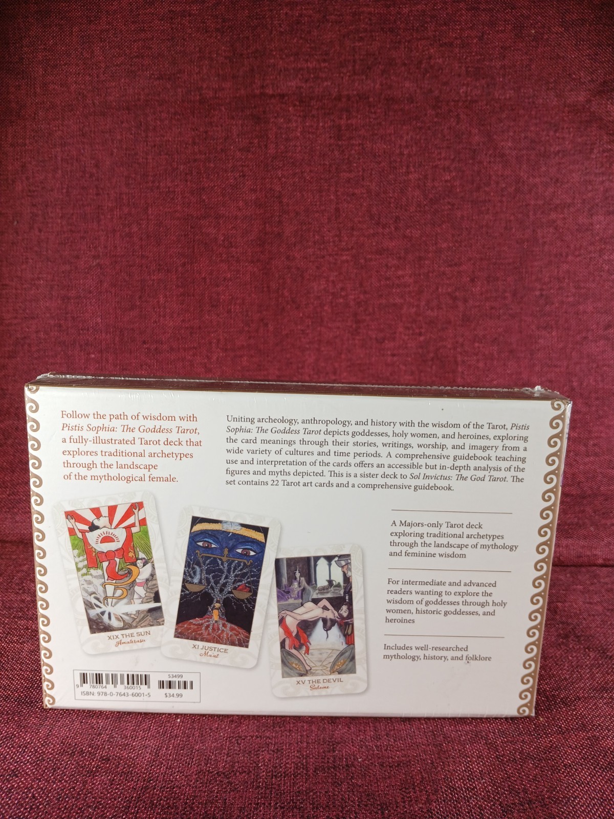 Pistis Sophia The Goddess Tarot Cards Deck Kim And Nic Schiffer Publishing NEW