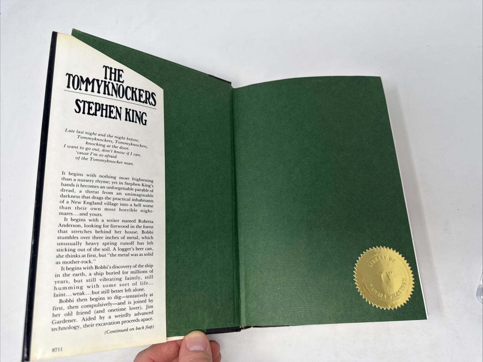 THE TOMMYKNOCKERS by Stephen King 1st Edition 1st Printing GP Putnam’s Sons 1987