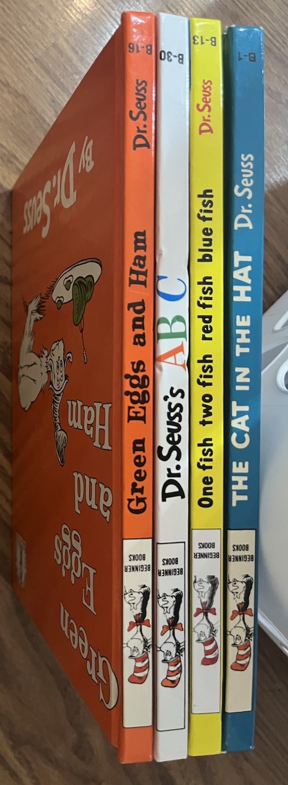 Dr Seuss Books Cat In The Hat Green Eggs And Ham One Fish ABC 9.25 by 6.75 inch