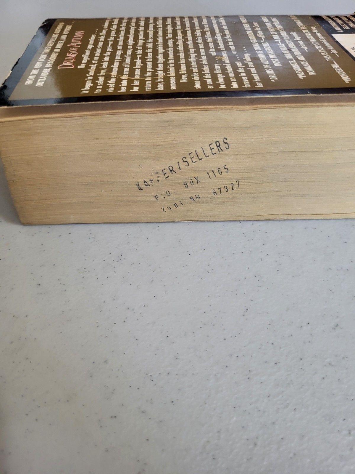 DRUMS OF AUTUMN ~ Diana Gabaldon SIGNED PB 1997 1st printing
