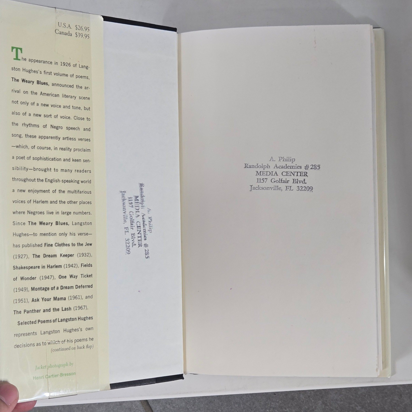 Selected Poems of Langston Hughes Vintage 1959 Borzoi Book Poetry Collection