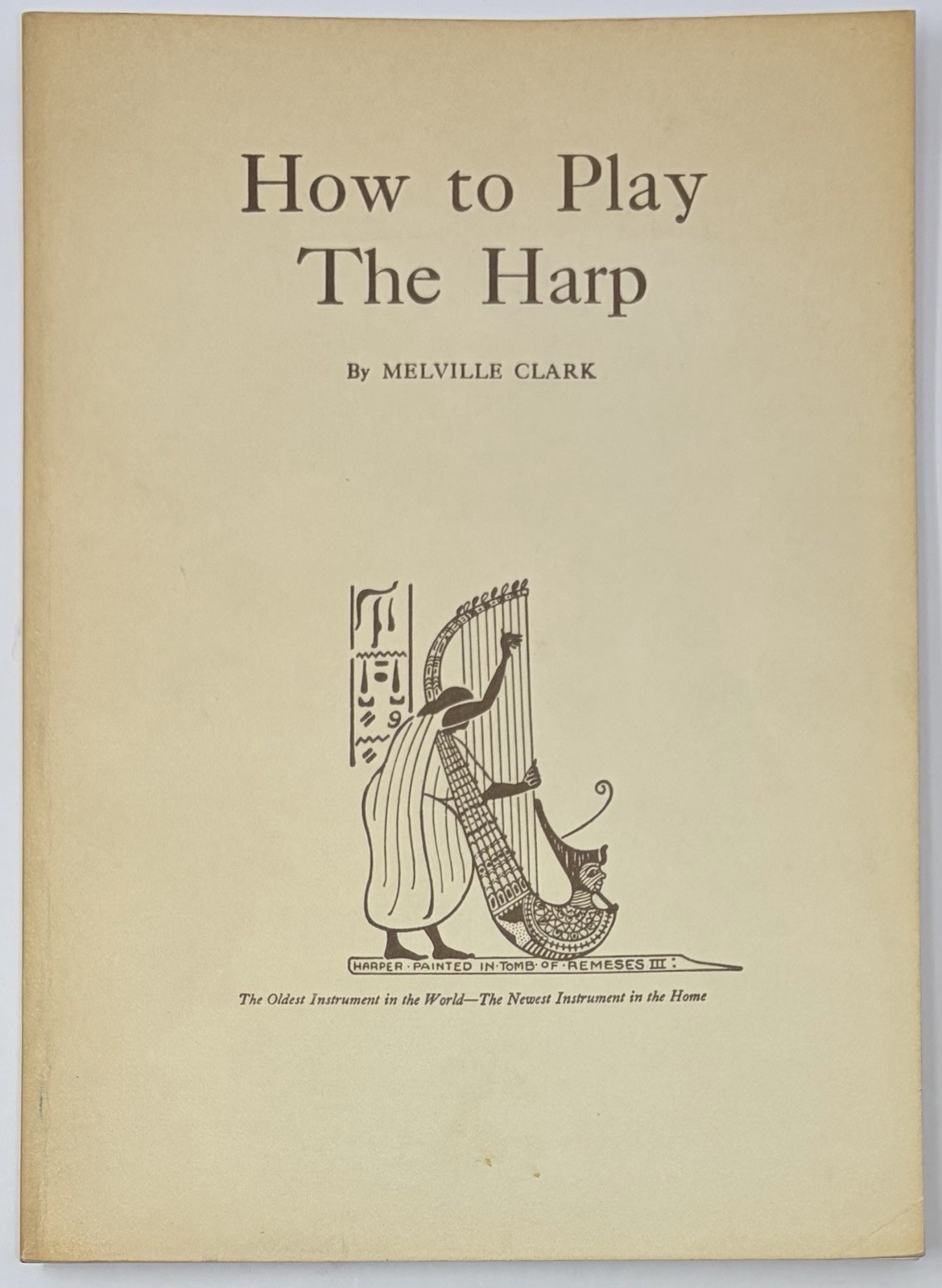 How To Play The Harp by Melville Clark Paperback Book Vintage