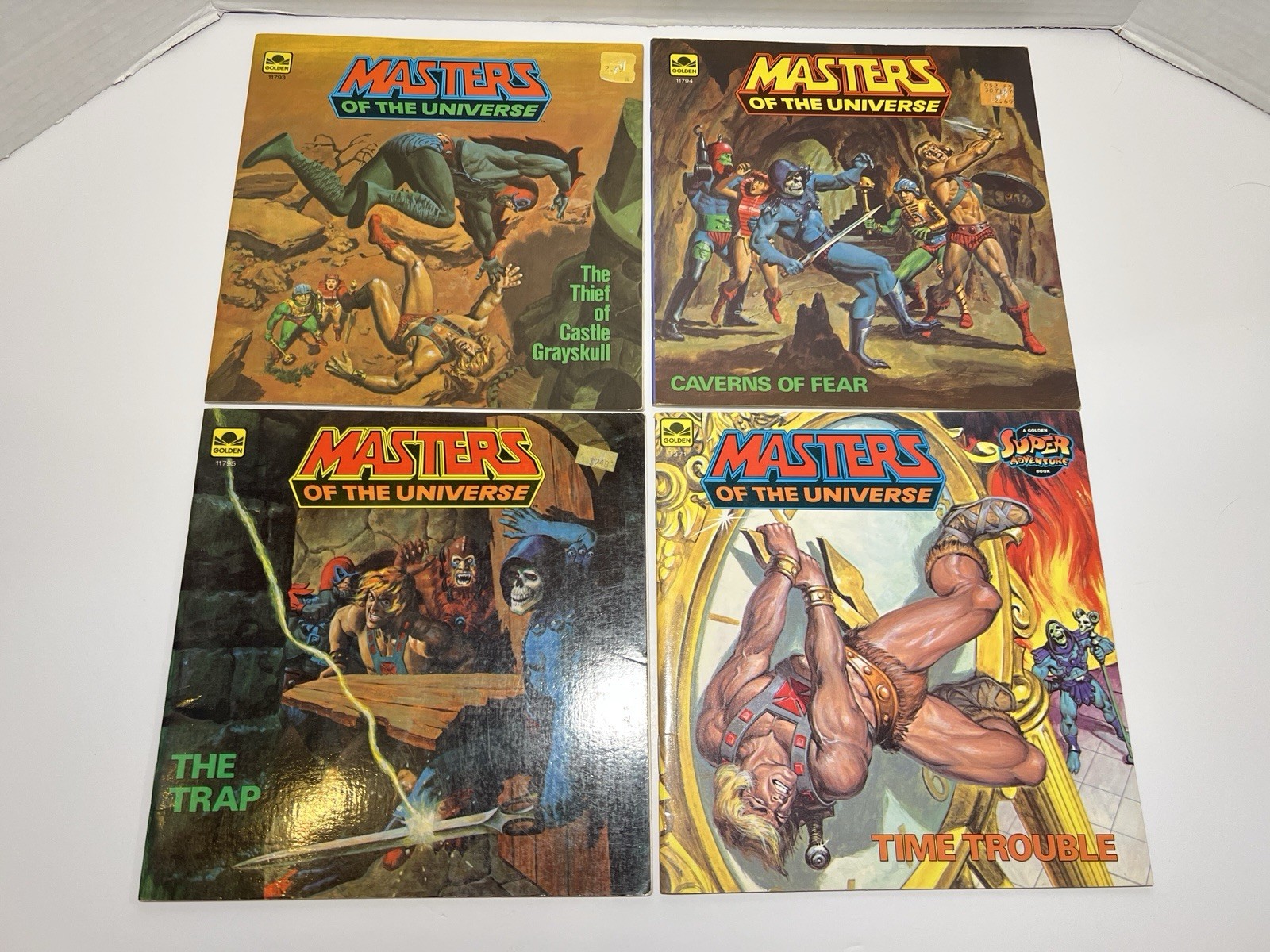 Vintage Masters Of The Universe Golden Books Lot Of 8 MOTU He Man 1980s Books