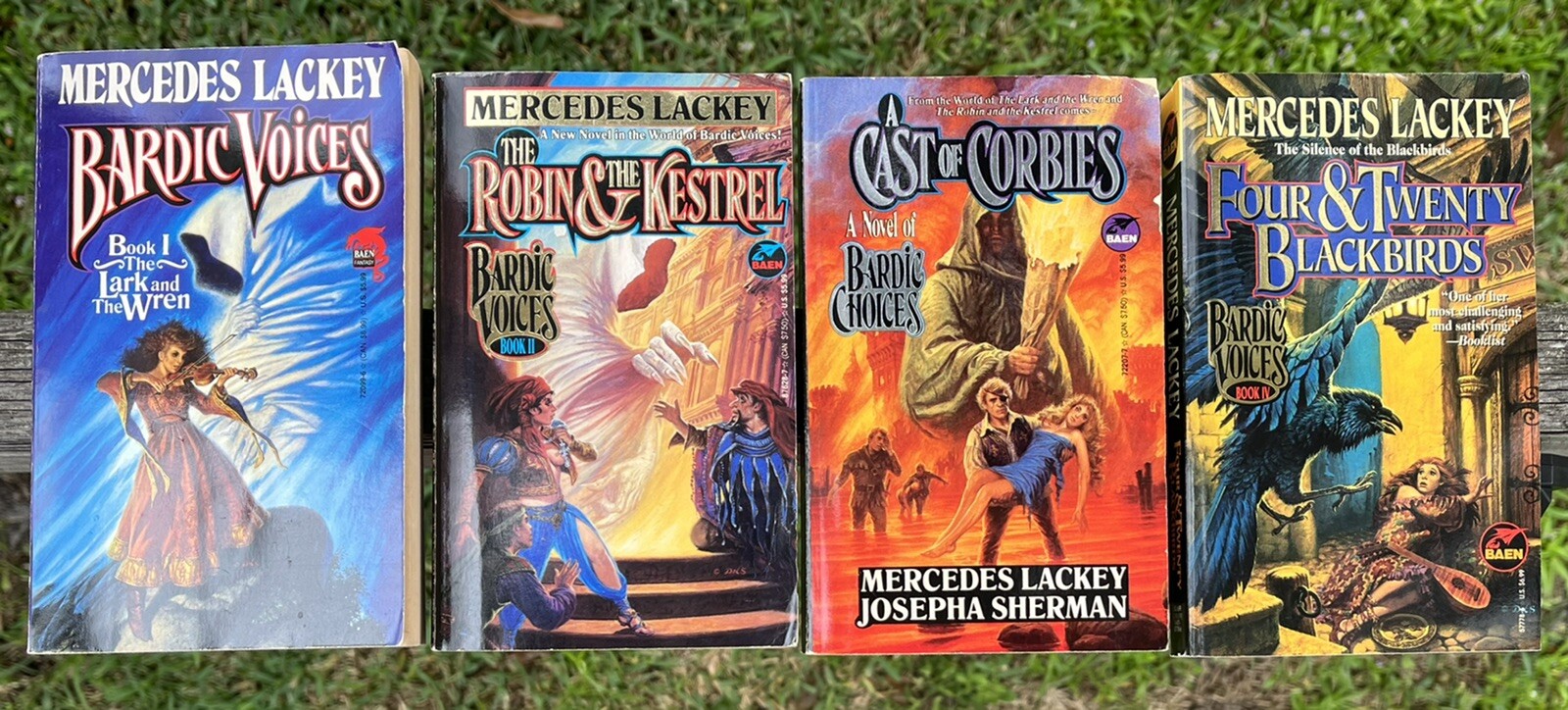 4 Books Bardic Voices/Choices Series Mercedes Lackey Lark/Robin/Corbies/Four