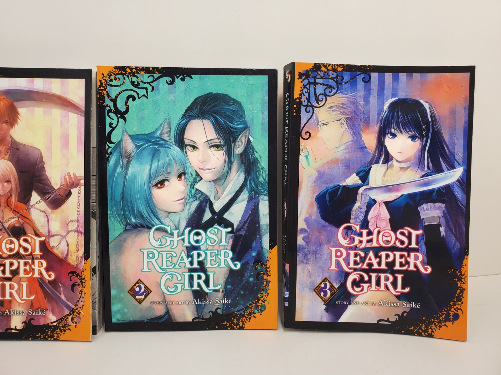 Shonen Jump Ghost Reaper Girl Vol. 1 2 3 1-3 Manga by Akissa Saike Viz Media