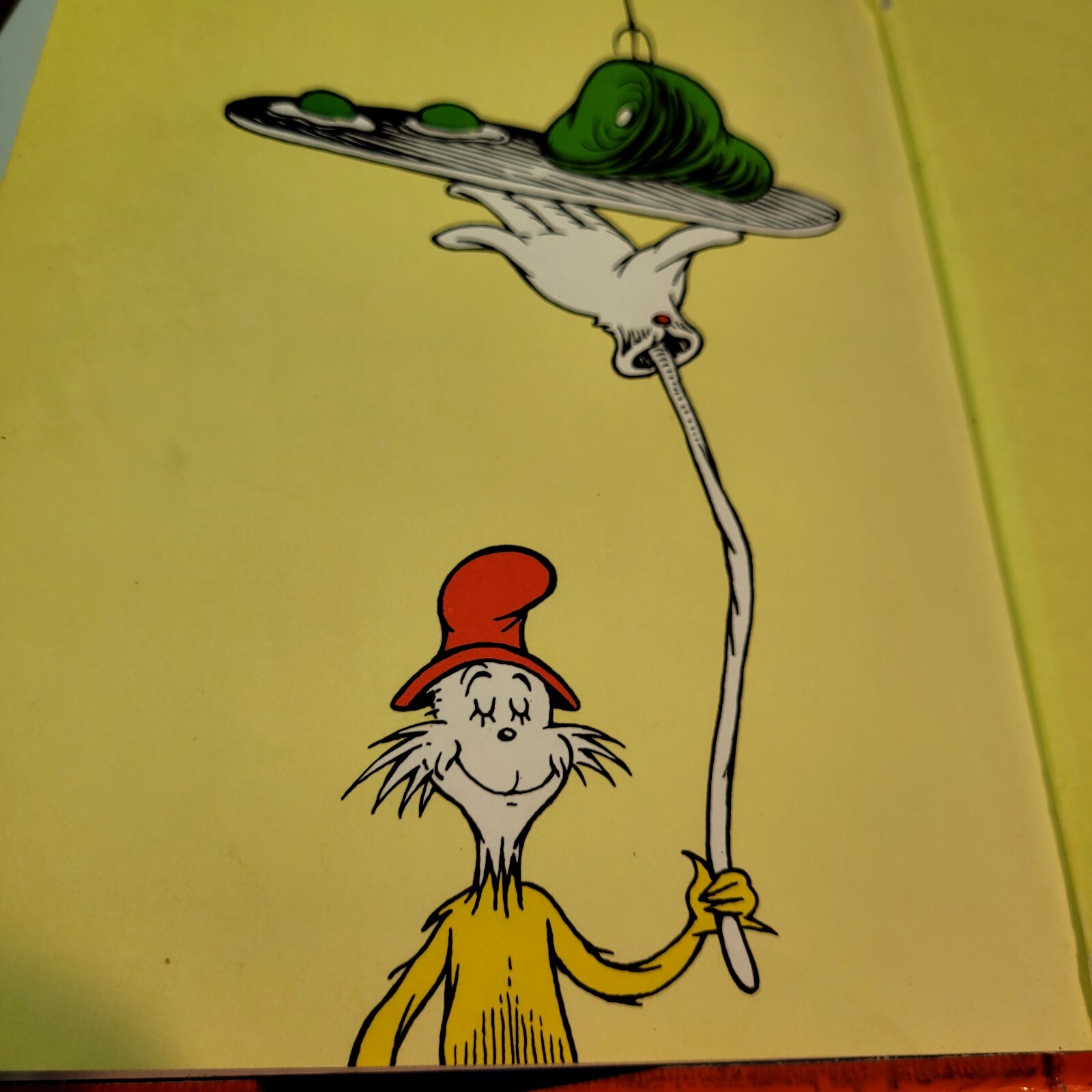 Green Eggs And Ham Book Dr. Seuss Crafter 62 Pages hard cover front pages gone