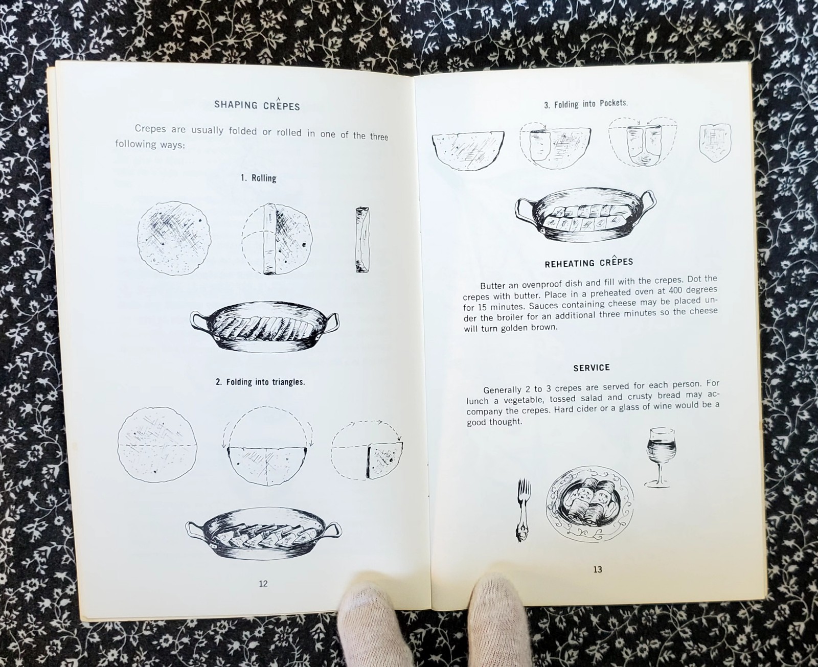 Crepes and Flaming Desserts, Irena Kirshman, 1969, PB, Potpourri Press