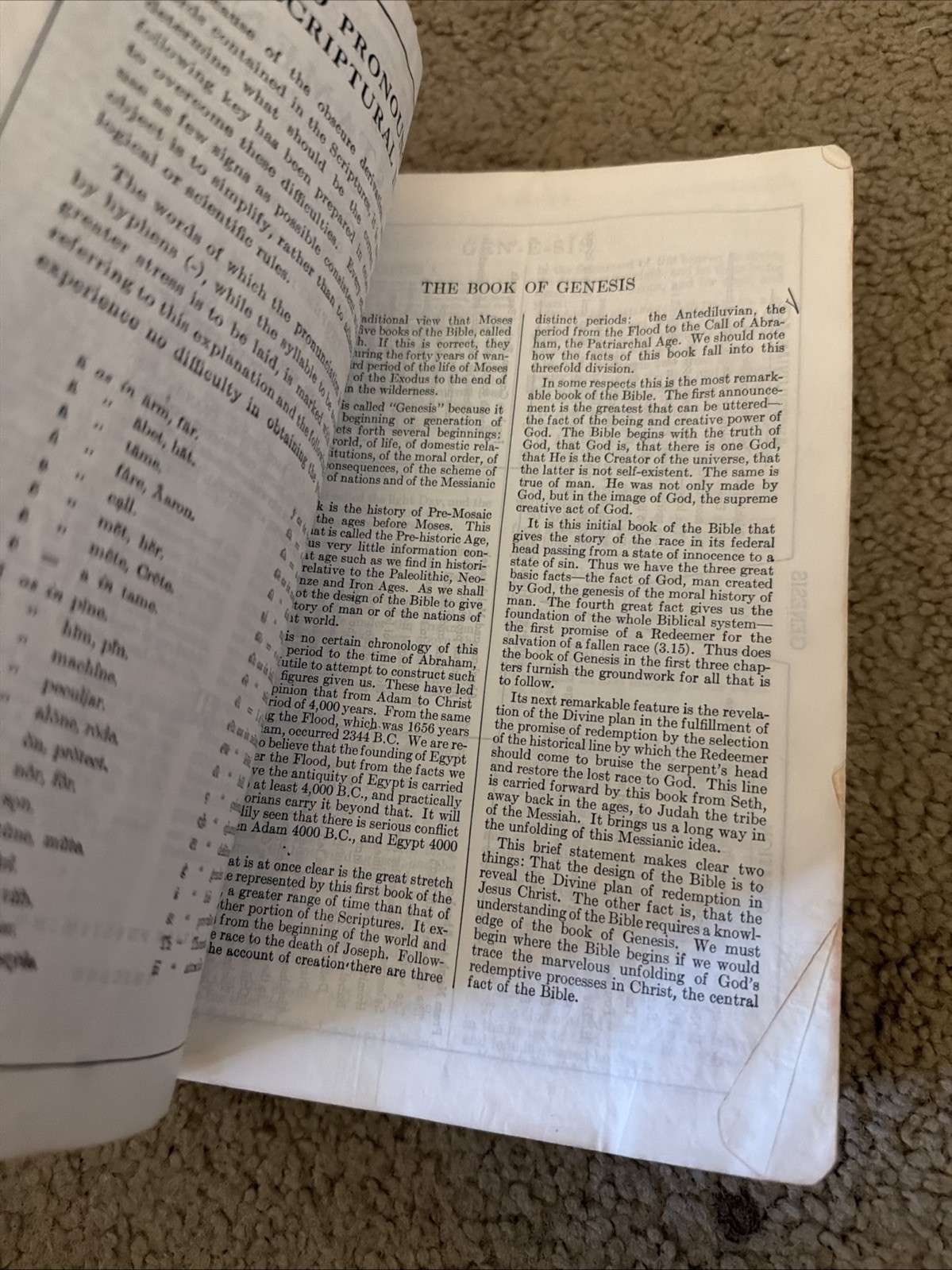 Vintage 1950 Holy Bible New Analytical Indexed Edition Black Leather Dickson