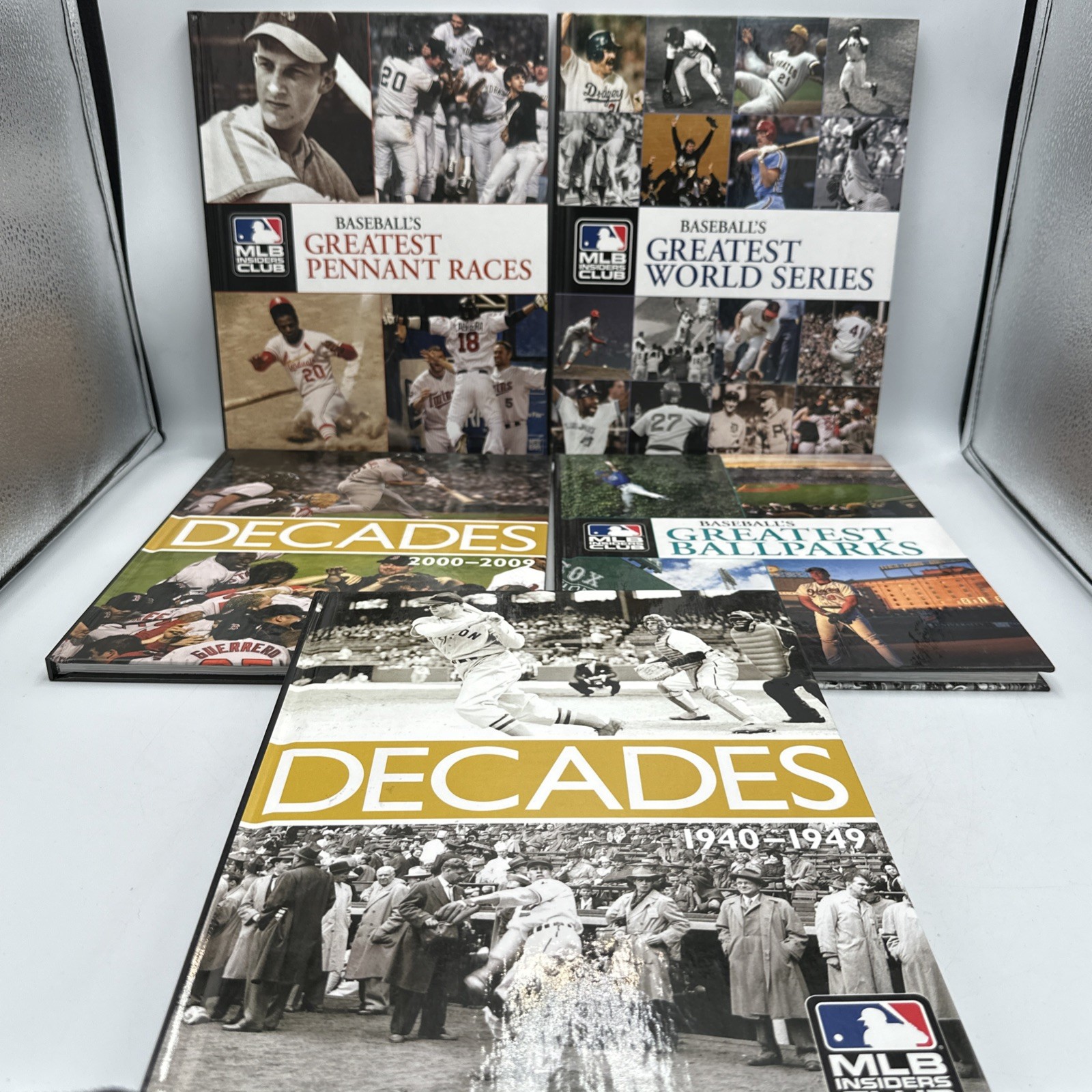 MLB’s Insiders Club Baseball’s Greatest Decades Lot of 11 Hardcover Books