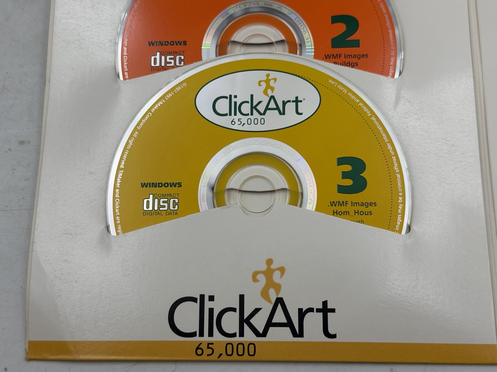 Click Art 65 000 Users Guide and Visual Catalogue Paperback Book 1997 W/CD’S