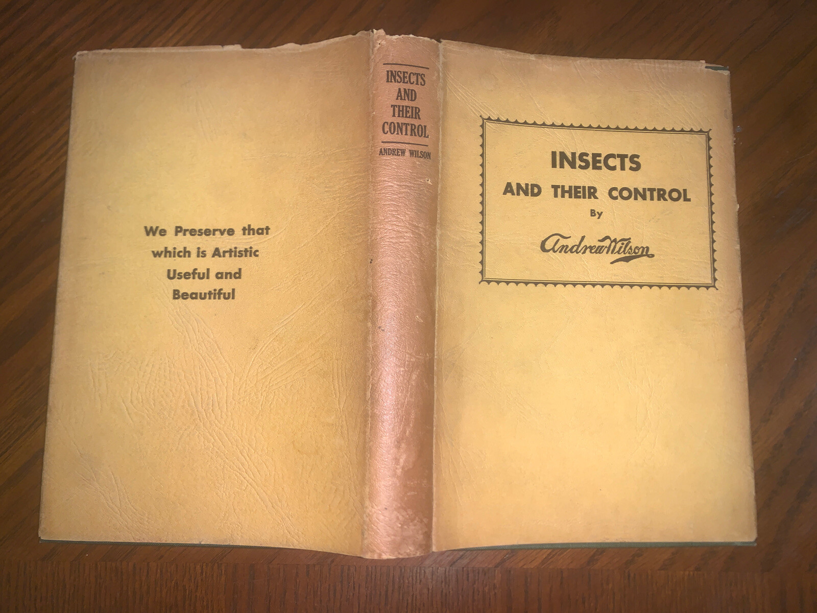 Insects And Their Control By Andrew Wilson 2nd Printing 1931 Horticulture Nature