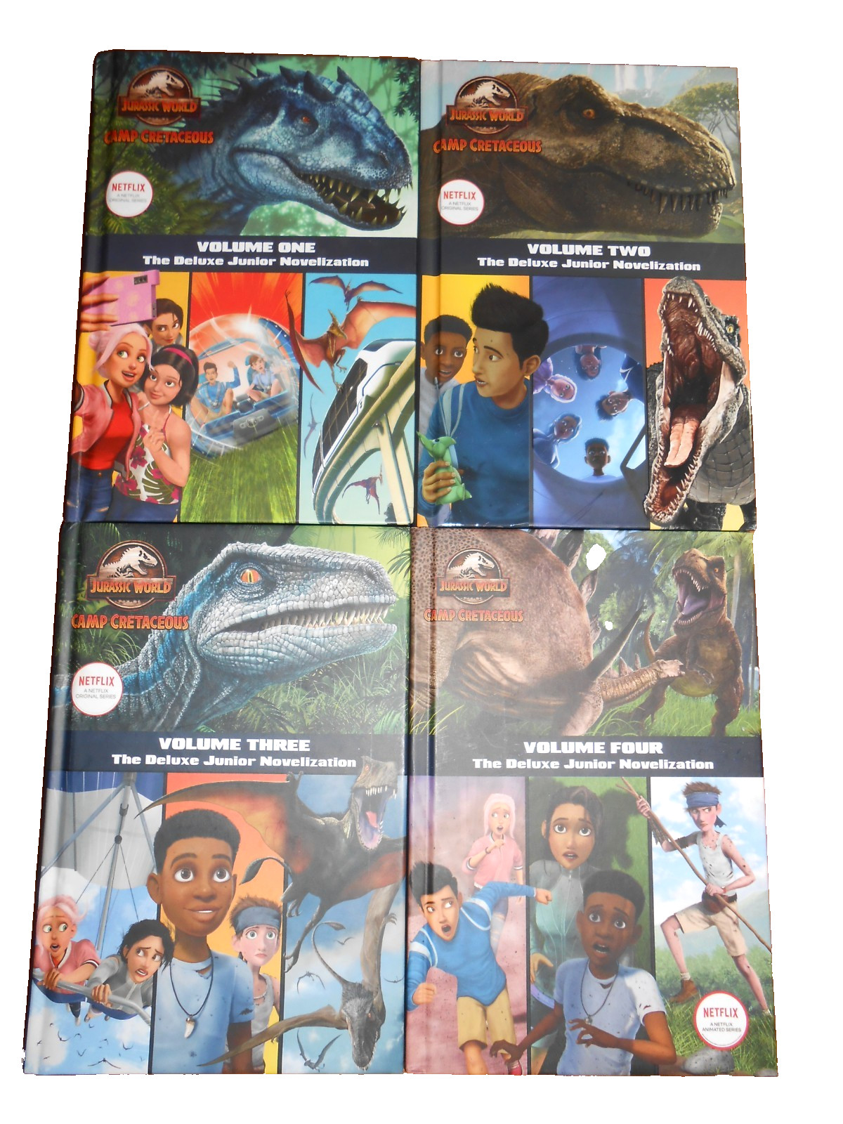Steve Behling JURASSIC WORLD: Camp Cretaceous Deluxe Jr Novelization #1-4-HC LN
