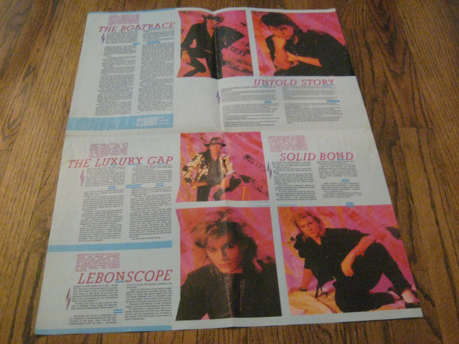 Special Edition Magazine 85 Duran Duran Giant Fold out Poster! A View To A Kill