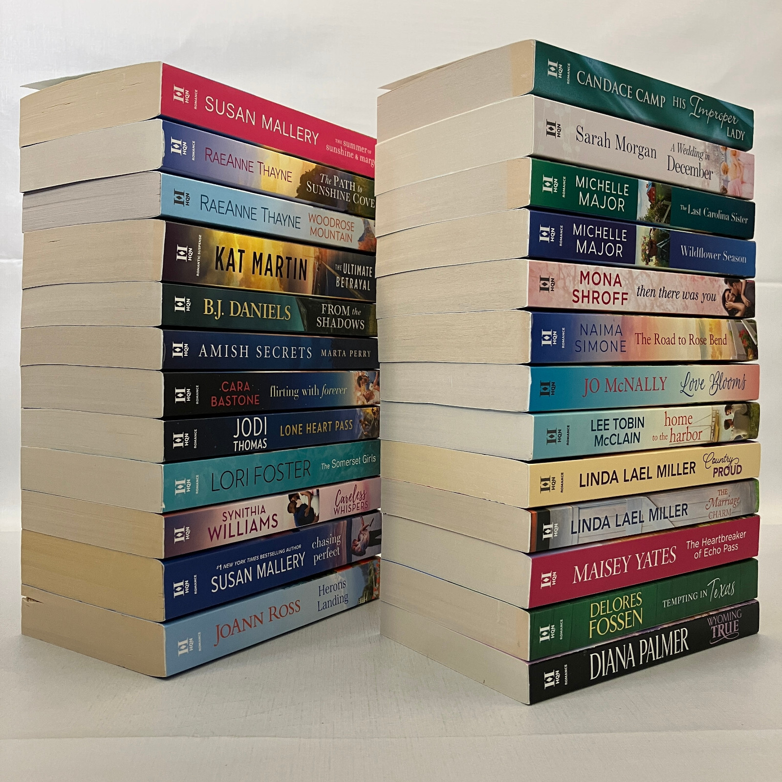 25 Book Lot HQN Romance Mass Market Paperback Max Novels Mallery Palmer Miller