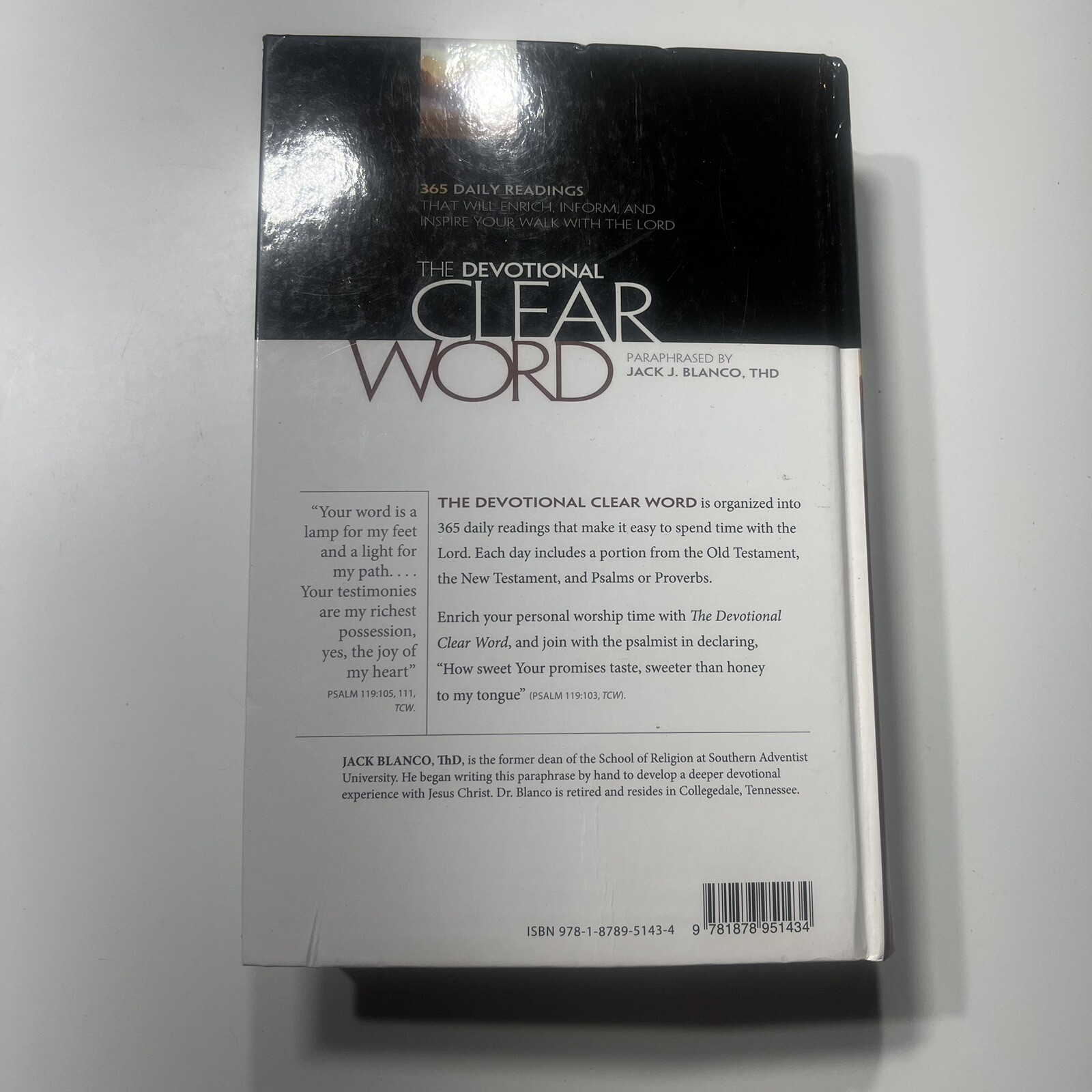 DEVOTIONAL CLEAR WORD – Blanco – Hardcover SDA Adventist