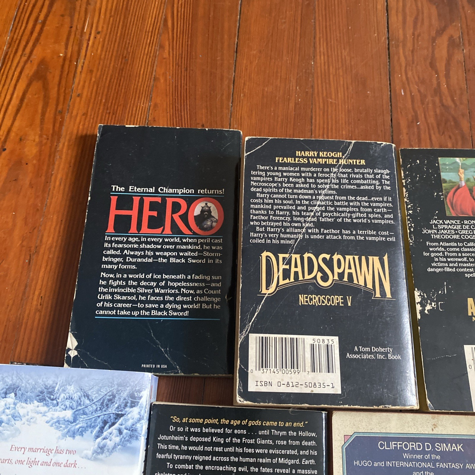 Lot Of 9 Science Fiction Paperback Novels