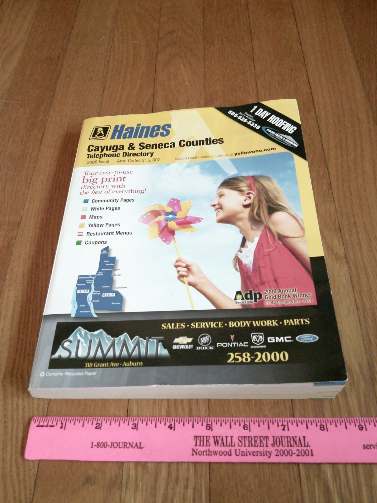 Cayuga Seneca County NY Phone Book Area Codes 315,607 White & Yellow Pages 2009